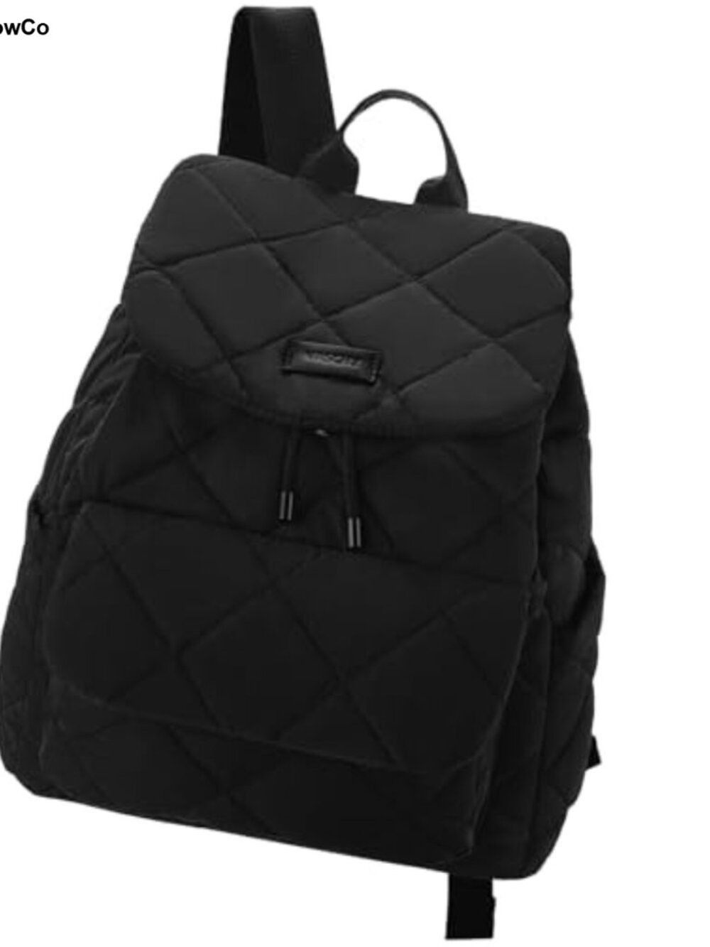 Quilted Puffer Backpack Purse Lightweight Drawstring Flap Casual